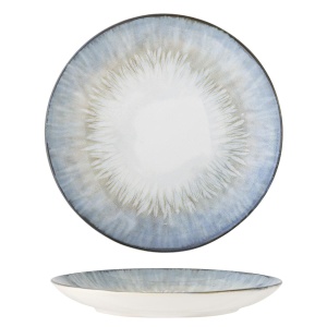 Bloomingville Calen Teller, Blue, Steingut D27xH4 cm-100% Stoneware (5711173331864)