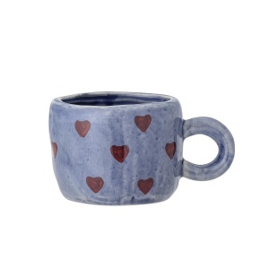 Bloomingville Nini Tasse, Blue, Steingut D6,5xH5 cm-100% Stoneware (5711173337835)
