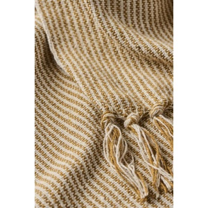 IB Laursen Plaid creme/clay schmale Streifen B: 130 cm L: 160 cm 100% Baumwolle (5709898399399)